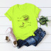 plus size sun and moon cotton short-sleeved t-shirt NSSN40879