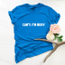 popular letters printed cotton short-sleeved t-shirt  NSSN40881