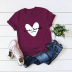 popular love printed cotton short-sleeved t-shirt NSSN40882