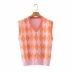summer new style loose lattice V-neck knitted vest NSAC41374