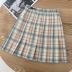 high waist short pleated skirt  NSAC41397