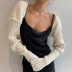 new thick solid color loose sweater NSAC41705
