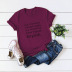 creative letters printed round neck T-shirt  NSSN41911