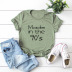creative letters printed loose T-shirt  NSSN41920