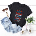 comfortable fabric alphabet female T-shirt  NSSN41926