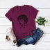 woman cartoon printing short-sleeved T-shirt  NSSN41935