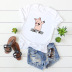 camiseta con estampado de cerdo de dibujos animados de moda NSSN41947