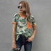 summer camouflage stitching pocket short-sleeved top NSSI41961
