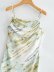 fashion pleated tie-dye sling split dress  NSAM42046