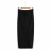 solid color slimming mid-length skirt  NSAM42055
