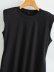 fashion solid color sleeveless shoulder pad dress  NSAM42062