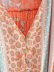 V-neck button drawstring lace-up printed dress NSAM42072