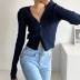 long-sleeved single-breasted cardigan NSAC42078