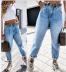 Mid Waist Casual Loose Jeans NSYF42091