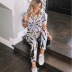 tie-dye printing two-piece home suit  NSYF42092