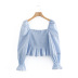 spring square neck puff sleeve blouse NSAM42184