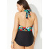 new plus size one-piece printed backless swimsuit NSHL42282