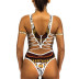 new one-piece ethnic style printed back zipper bikini NSHL42298