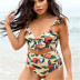 new printed open back sexy high waist swimsuit NSHL42300