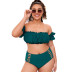 fashion plus size split bikini  NSHL42308