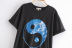 new retro sky blue loose short-sleeved T-shirt NSAM42350
