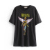 nueva camiseta de manga corta con cuello redondo y estampado de fénix de primavera NSAM42371