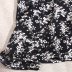elastic zipper waist floral print skirt NSAM42374