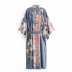 fashion loose strapped printing robe  NSAM42383