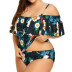 plus size printing split swimsuit  NSHL42486