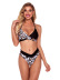 leopard printed split swimsuit NSHL42509