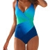 rainbow gradient color one-piece swimsuit NSHL42575