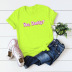 letters large size comfortable short-sleeved T-shirt NSSN42661