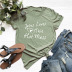 Comfortable Letters Short-Sleeved T-Shirts NSSN42662