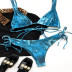 Marine multi-string lace-up split bikini NSHL42874