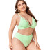 plus size summer solid color bikini NSHL42877
