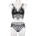 sling lace stitching mesh sexy two-piece sexy lingerie NSWY42936