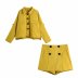 spring solid color patch pocket jacket  NSAM42985