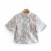 short-sleeved printed blouse  NSAM43021