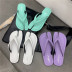  Fashion solid color split-toe flat flops NSHU43064