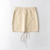 solid color high waist strapped short skirt NSHS43103