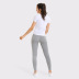 short-sleeved t-shirt elastic pants sports set NSDS43122