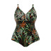 plus size printed one-piece swimsuit  NSHL43140
