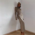 fashion casual hooded slim-fitting long dress NSHLJ43224
