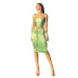 sling sleeveless top pleated drawstring skirt suit NSHLJ43271