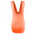 Sexy Sleeveless Slim-Fit Deep V Pleated Dress NSZY38630
