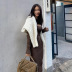 fashion shawl slim split sling dress NSXE38671