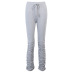 fashion casual high waist pleated trousers  NSXE38717