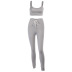 small sling top tight-fitting sweatpants sports suit  NSXE38779