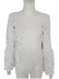 round neck loose long-sleeved lace shirt  NSCZ38810