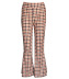 Fashion Plaid Split Slim Pants NSCZ38823